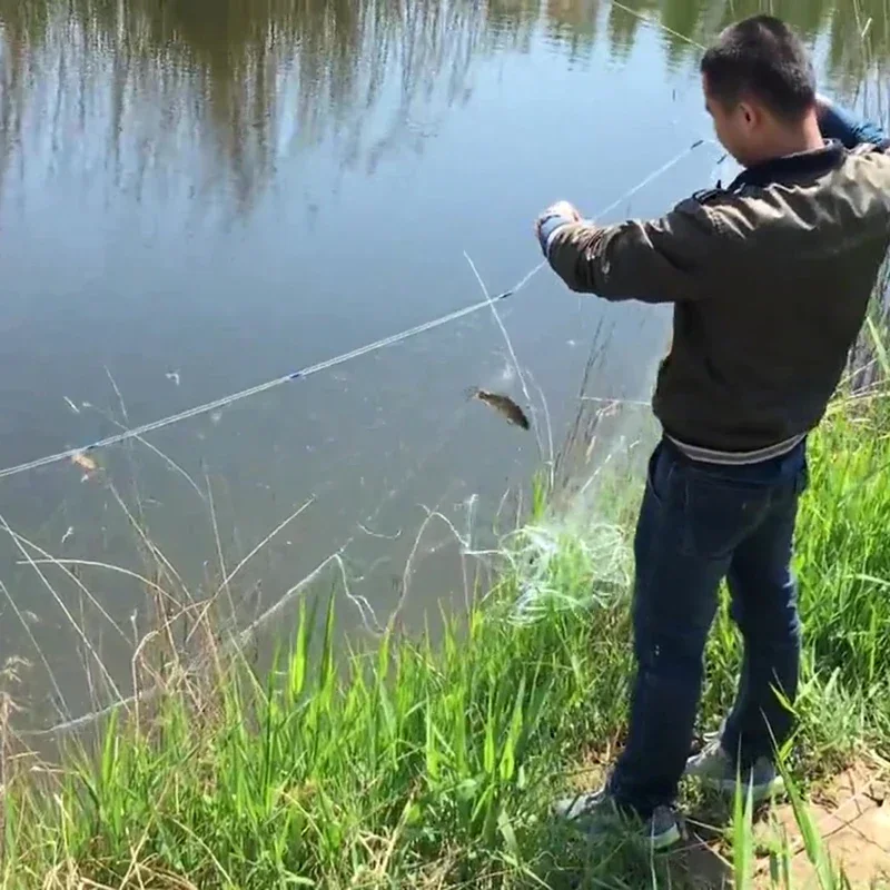 Lawaia Single Layer/Three Layers Handmade Sticky Gill Fishing Net European Style Gillnet Finland Network