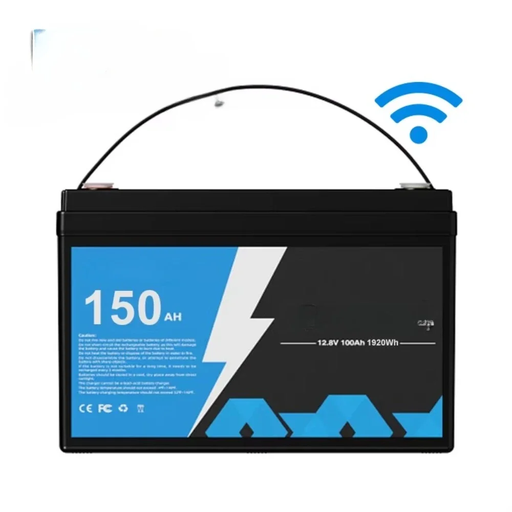

Small Square 12V 200Ah Lithium Ion Battery Pack for RV Marine Camper-Solar Compatible