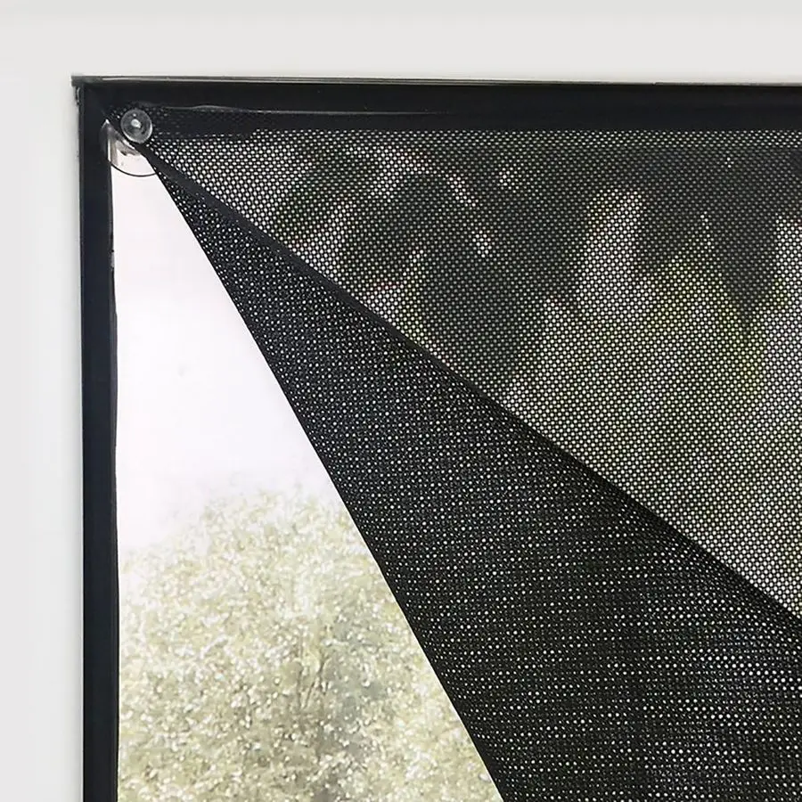 

Беспроводная светофильтрующая штора без сверления, прозрачная временная штора для фильтрации бликов, 98 Ш x 63 Д с присосками, для L