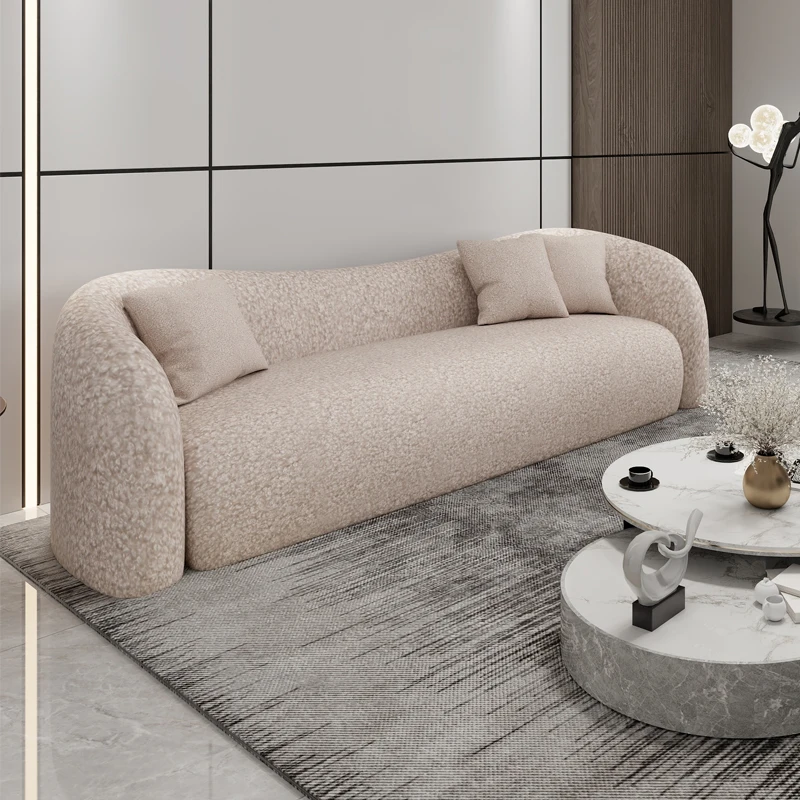 

Living Room Curved Sofas European Modern Design Lounge 3 Seater Sofa Modular Sectional Puffs Lazy Muebles Hogar Home Furniture