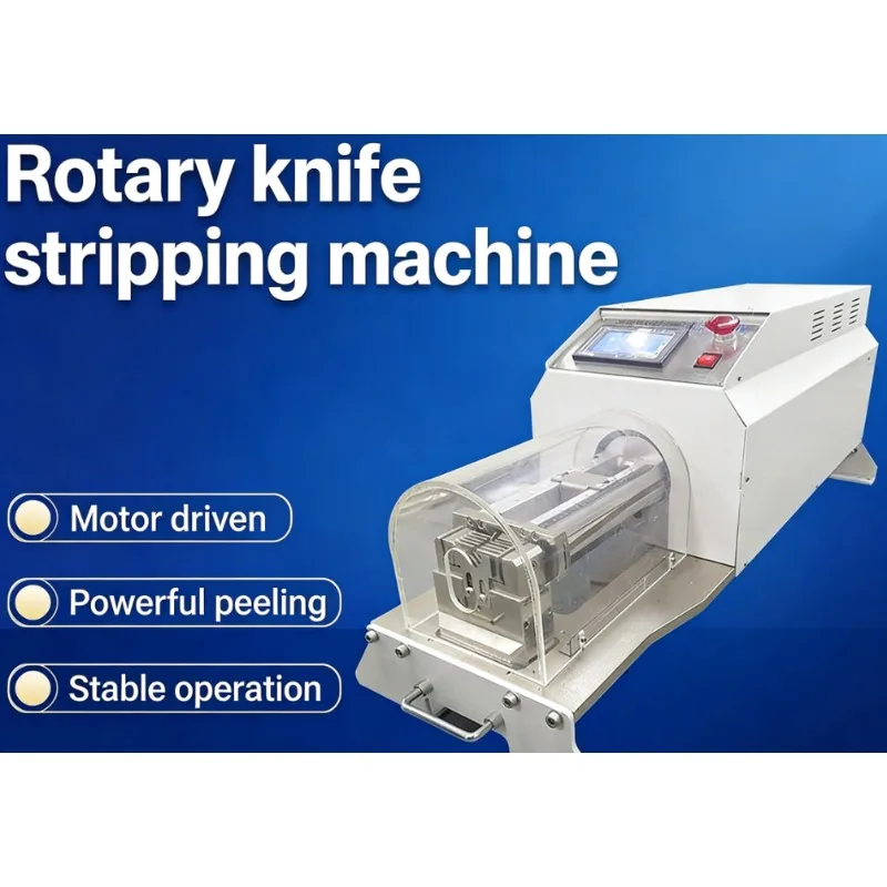 High Precision Automatic Multi Core Sheathed Cable Rotary Blade Wire Stripping Machine For Cable Processing And Manufacturing