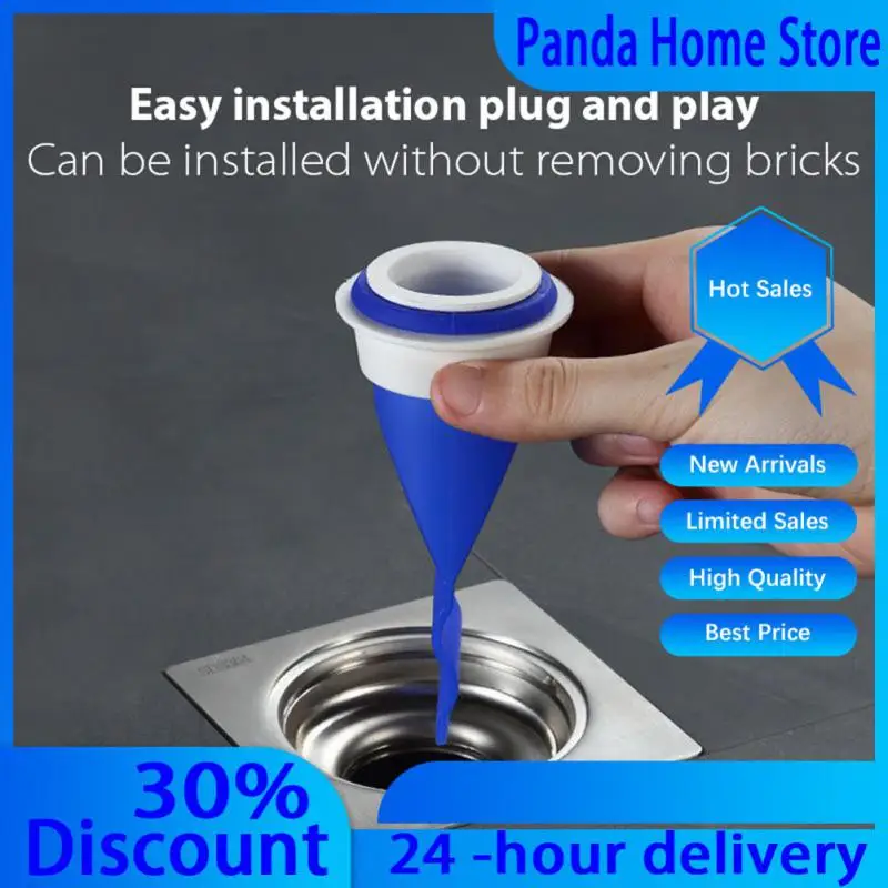 Floor Drain Anti Odor Smell Sinks Sewer Pipe Silicone Stopper Waste Hair Clogging Water Filter Bathroom Kitchen Toilet Strainers