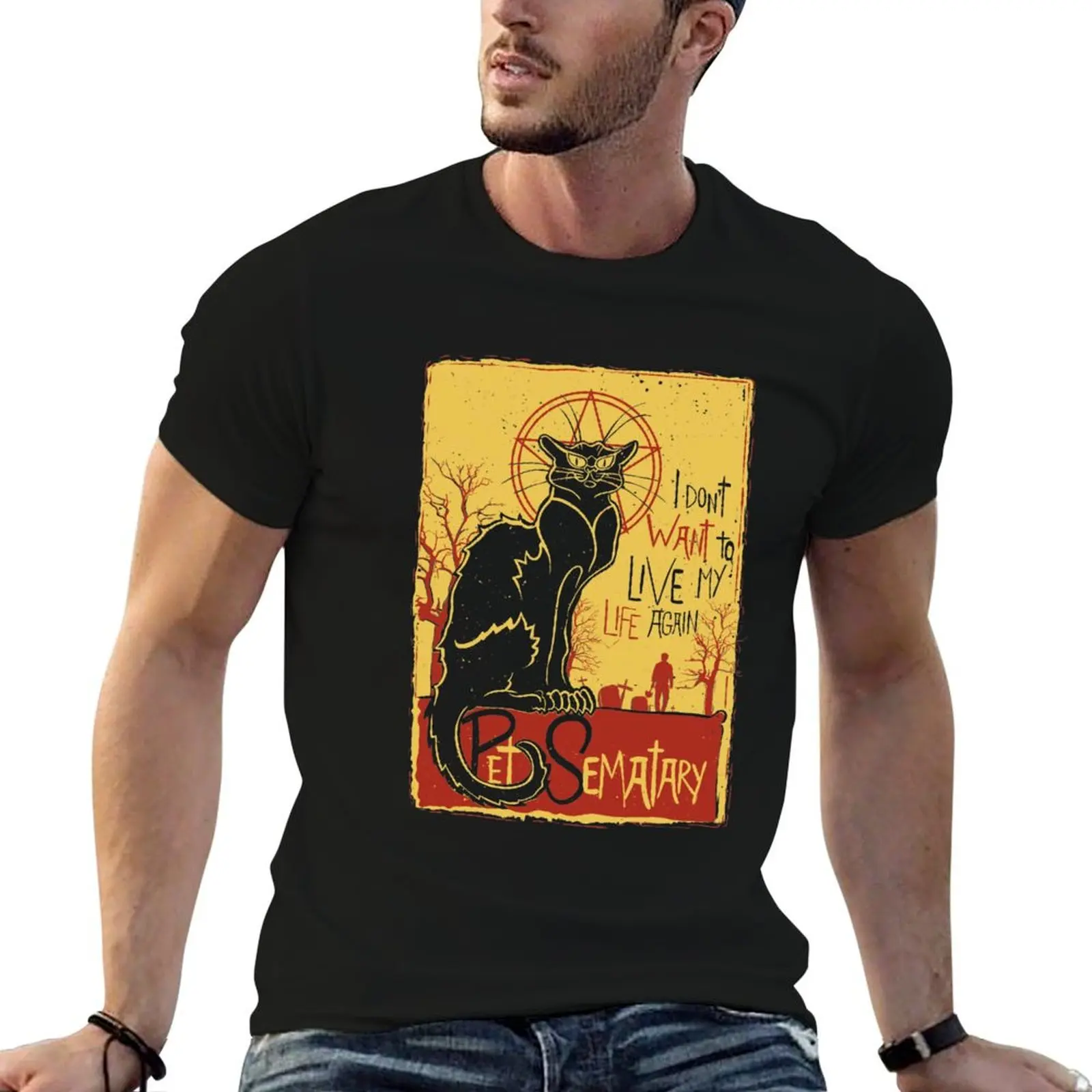 

Pet Sematary T-Shirt funny t shirts dark humor black cotton t-shirt plain for man package T-Shirt