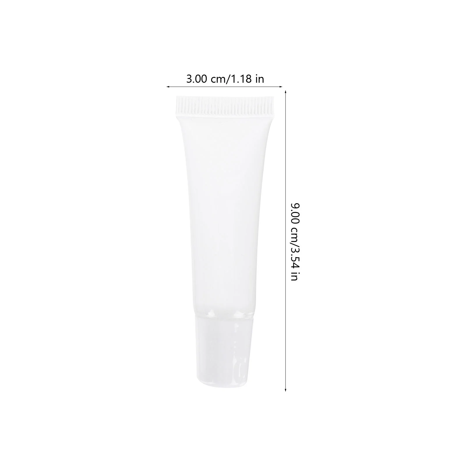 Tube à presser transparent pour brillant à lèvres, 8 pièces, supports en plastique Pp givré, conteneurs de bouteilles de rouge à lèvres rechargeables, bricolage
