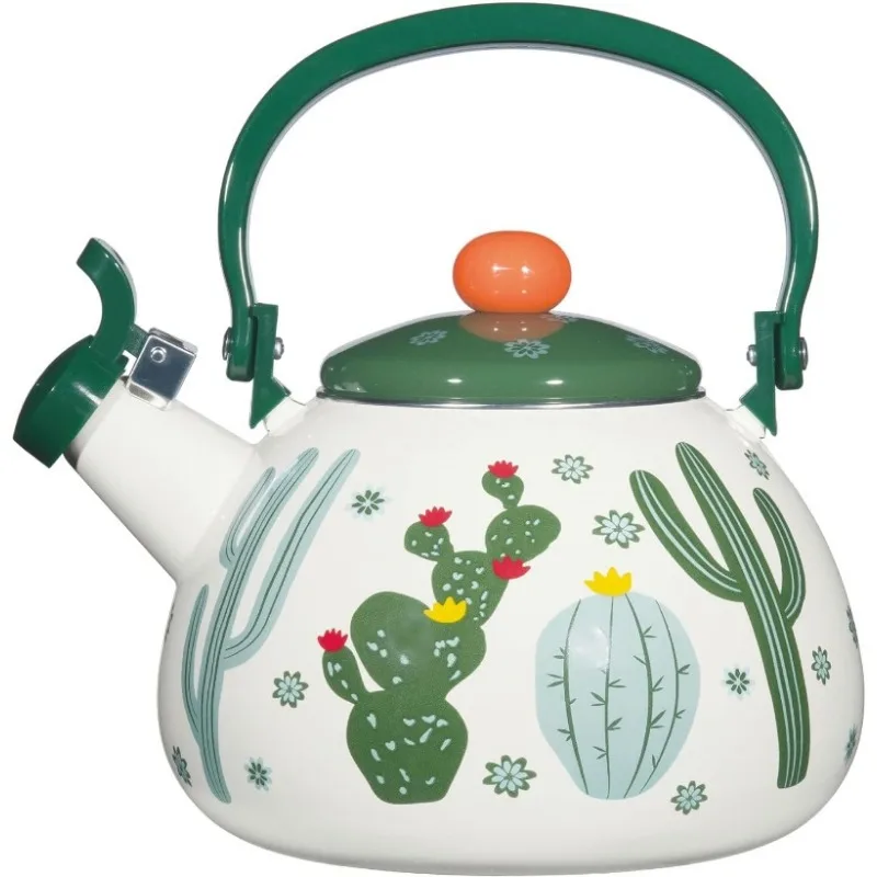 Imagem -03 - Whistling Tea Kettle Morango Fruit Decor Bule Chaleira de Água Acessórios de Cozinha Bonitos 2.3 Quart Morango