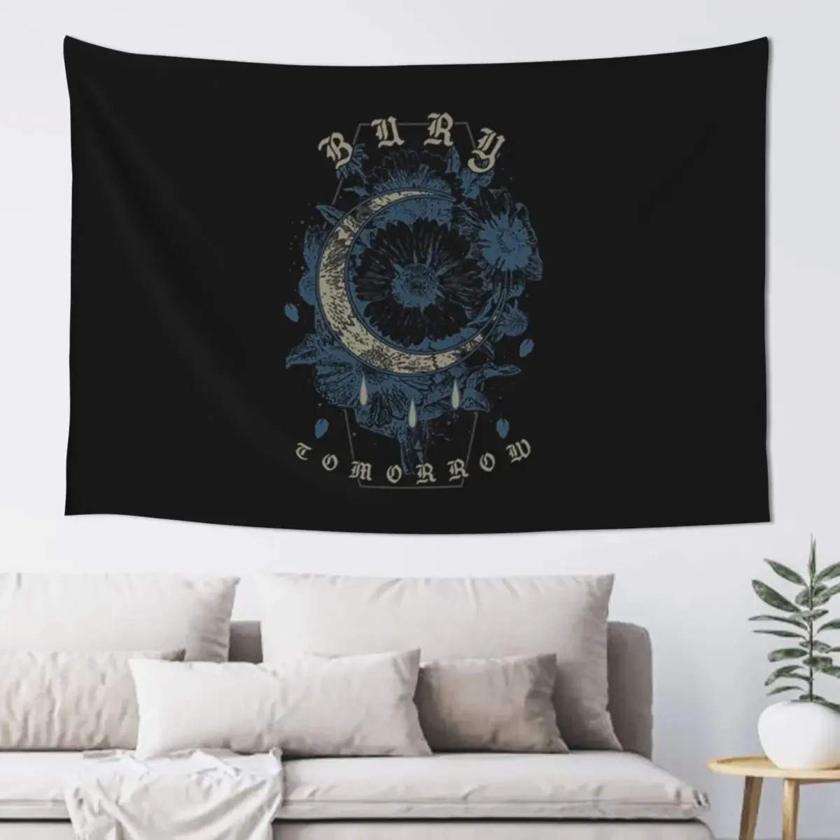 Bury Tomorrow - New BLUE MOON Artwork Tapestry Aesthetic Room Decors Decor For Bedroom Room Decoration Korean Style Tapestry