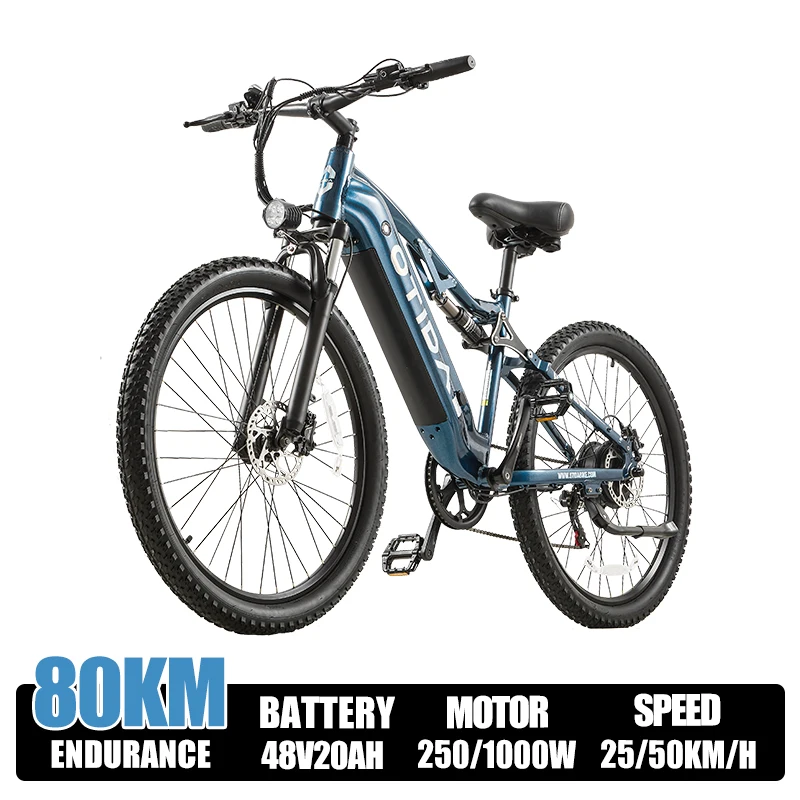 OTIDA HT27 Stad E-Bike 27,5 Inch Elektrische Fiets 48V20AH Lithium Batterij Mountain Elektrische Fiets Motorfiets Voor Volwassenen