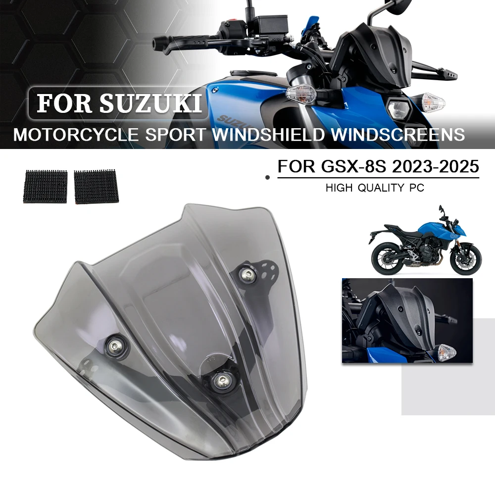 For Suzuki GSX-8S GSX8S GSX 8S 2023 2024 2025 Motorcycle Accessories Sports Touring WindScreen Windshield Visor Deflector