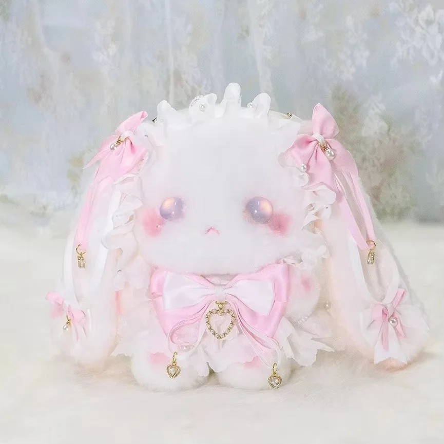 Original Macarons Collection Lolita Rabbit Bag Crossbody Cartoon Rabbit Soft Nap Kawaii Backpack Cute Bag's Girl Birtdhay Gifts