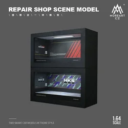 TimeMicro&MoreArt 1:64 HKS/Advan Four-Car Parking Lot Scene Diorama Themed