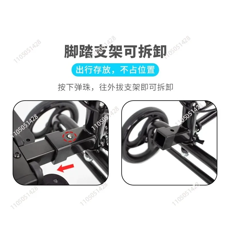 Assisted Walking Inconvenience Scooter Rehabilitation Folding Walker with Wheels