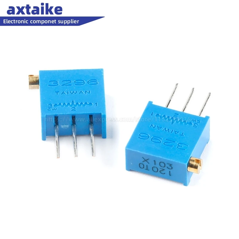 

10PCS 3296 3296X 102 103 Potentiometer resistanceohm Trimpot Trimmer 1K 2K 5K 10K 20K 50K 100K 200K 500K 1M 100R 200R 500 ohm