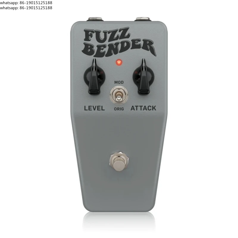 Pedal de Efecto para Guitarra Eléctrica FUZZ BENDER, Estilo Vintage de los Años 60, con Interruptor de Modificación de Polarización Personalizado