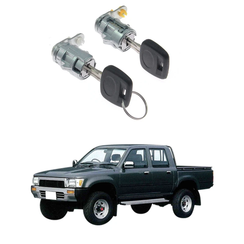 Ignition Door Locks & Gas Lock Door Locks With 2 Keys Cylinder Set Car Door Locks For Pickup Truck 1988 - 1997 69005-35130