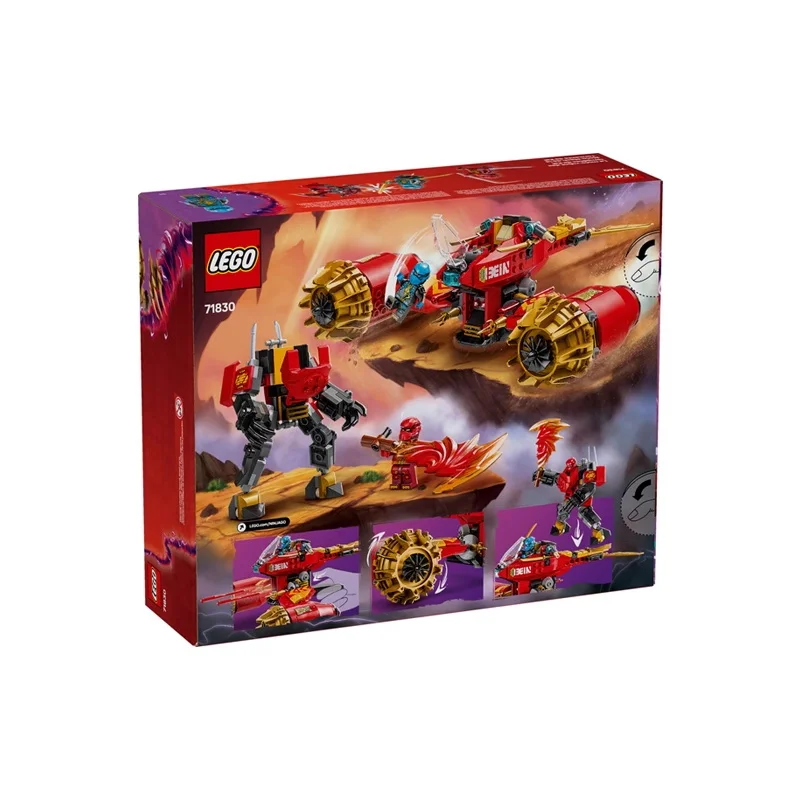 

Конструктор Lego Block Phantom Ninja Series 71830: Штурмовой мех-танк Кая, игрушка-головоломка для мальчиков и детей, подарок