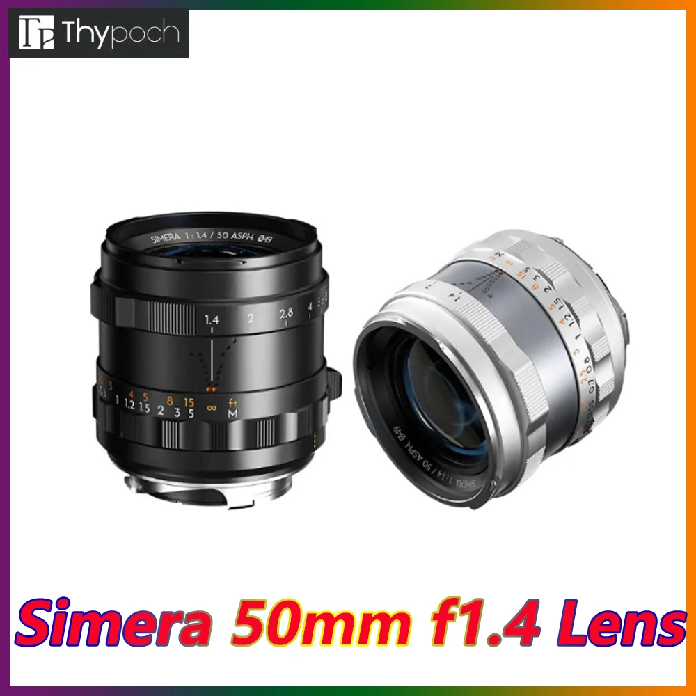 

Thypoch Simera 50mm F1.4 ASPH Camera Lens Full Frame Manual Lens for Leica M mount Cameras M10 M1 M2 M3 M5 M240