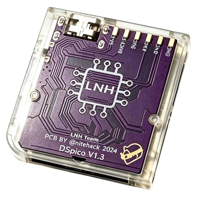 ABZW RP2040 MCU Open-Source Game Reader Cart In Clear White Molded Shell Supports DS Mode For Pico Launcher For NDS For NDSL For