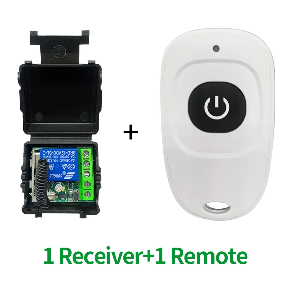 1527chip 12V RF 433MHz 315MHz Interruttore di controllo remoto inalámbrico Ricevitore RF corriente para sistema Luces