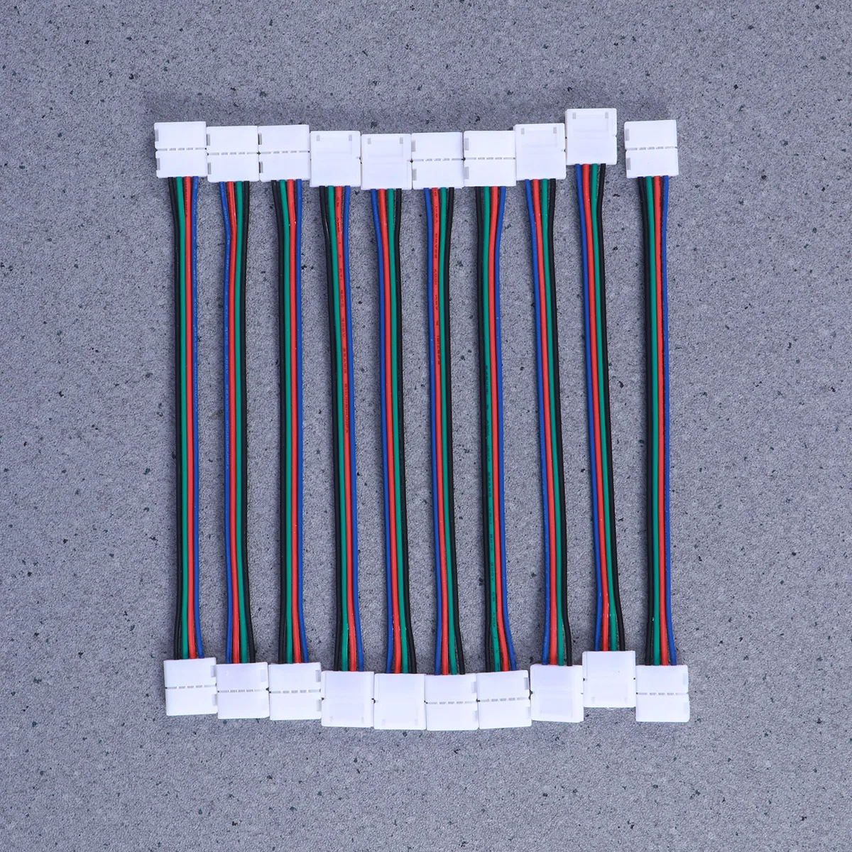 

5 шт. 5050 разъем для светодиодной ленты, 4-контактный 10-мм беспаечный соединительный кабель для подключения световых полос с изгибом 90 градусов, соединительный провод