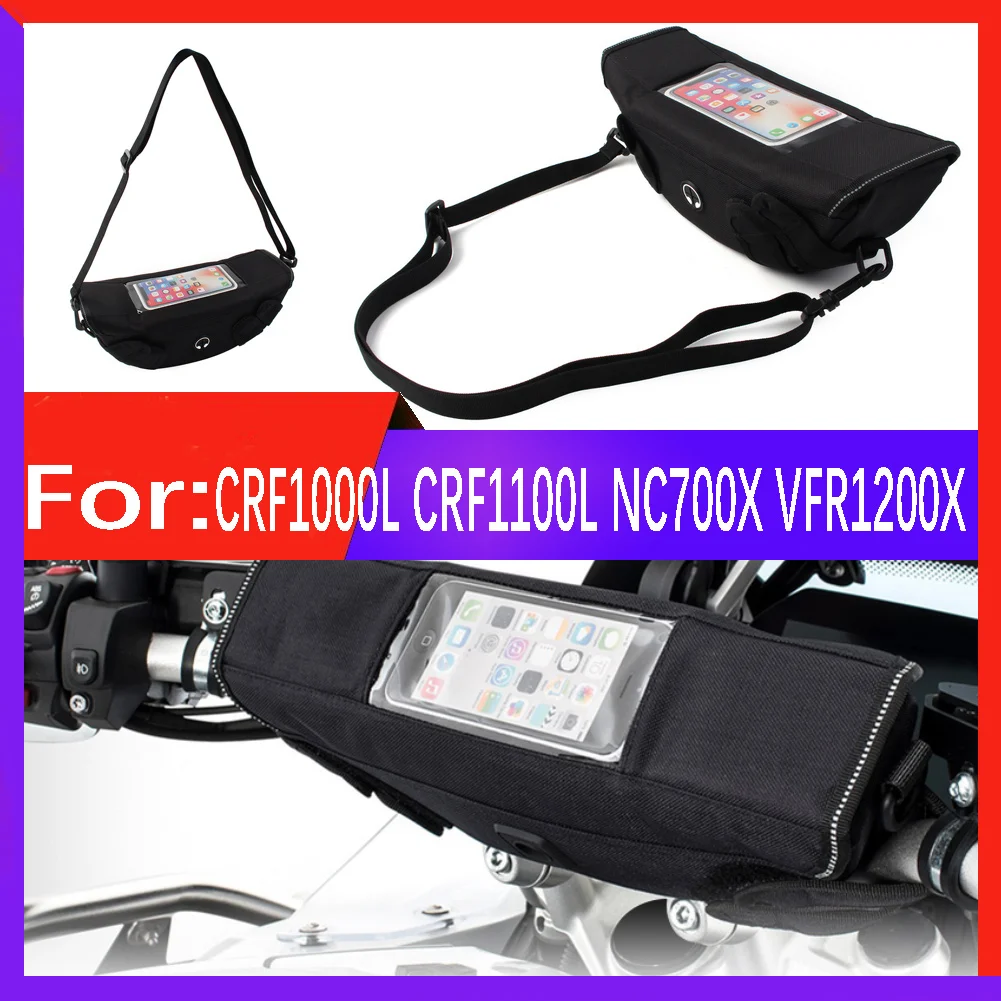 Modern waterproof handlebar travel bag Travel storage bag For HONDA CRF1000L CRF1100L Africa Twin Adventure NC700X VFR1200X