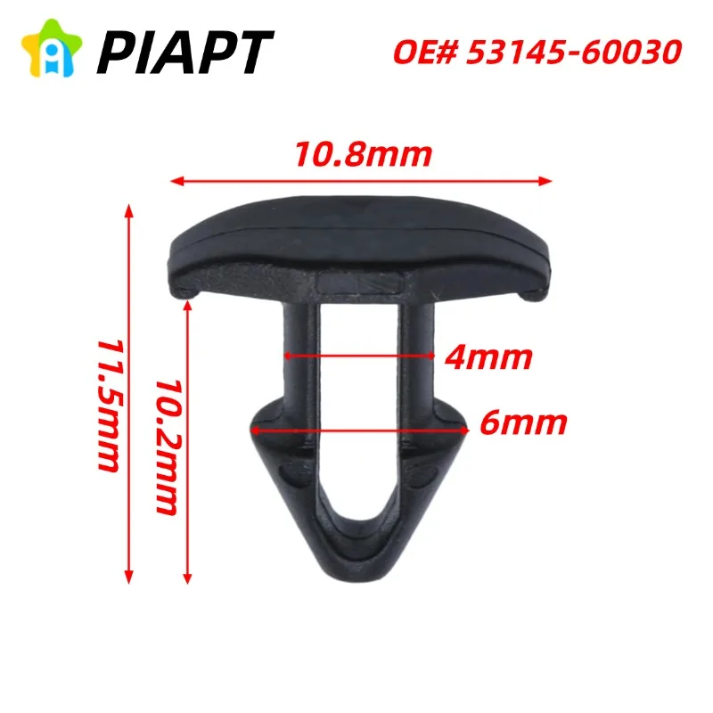 

50PCS OE# 53145-60030 Front Bumper, Grille & Hood Seal Retaining Clip for Toyota Scion iQ tC Avalon C-HR Lexus GS IS LX NX RC RX