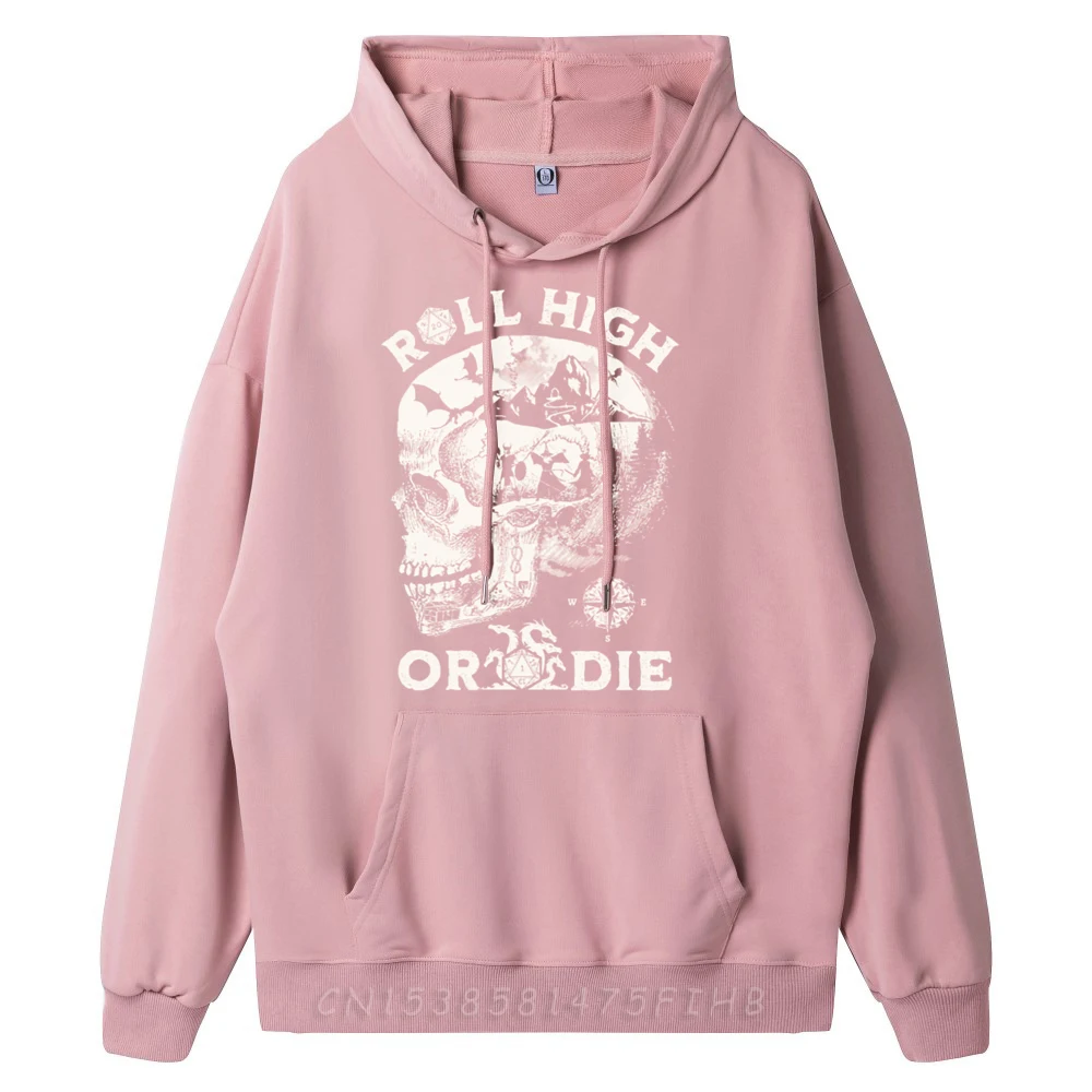 Roll High Or Die Skull Luxury Hoodie Long Sleeve Sweater Eu Size Illustration Christmas Sweater