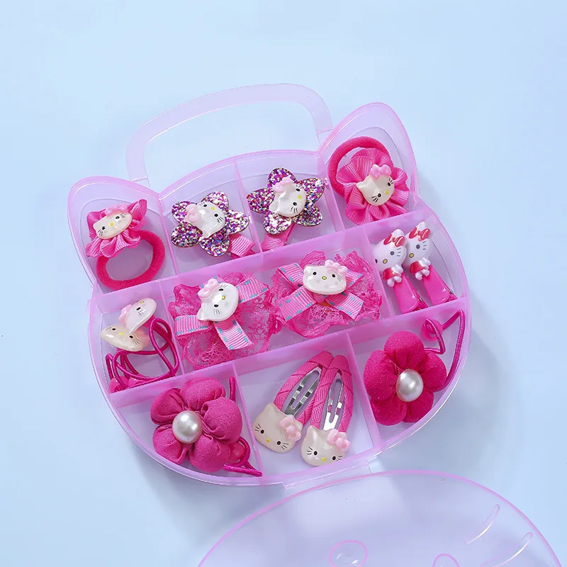 

Заколка для волос hello kitty, заколка для волос для девочек, детский головной убор, подарок принцессы, резинка для волос, веревка для волос Sanrio, детские аксессуары для волос