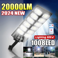 20000LM 10008LED Solar Outdoor Lights with Motion Sensor Wall Light Sunlight Energy Street Lamp Waterproof External Solar Lamp