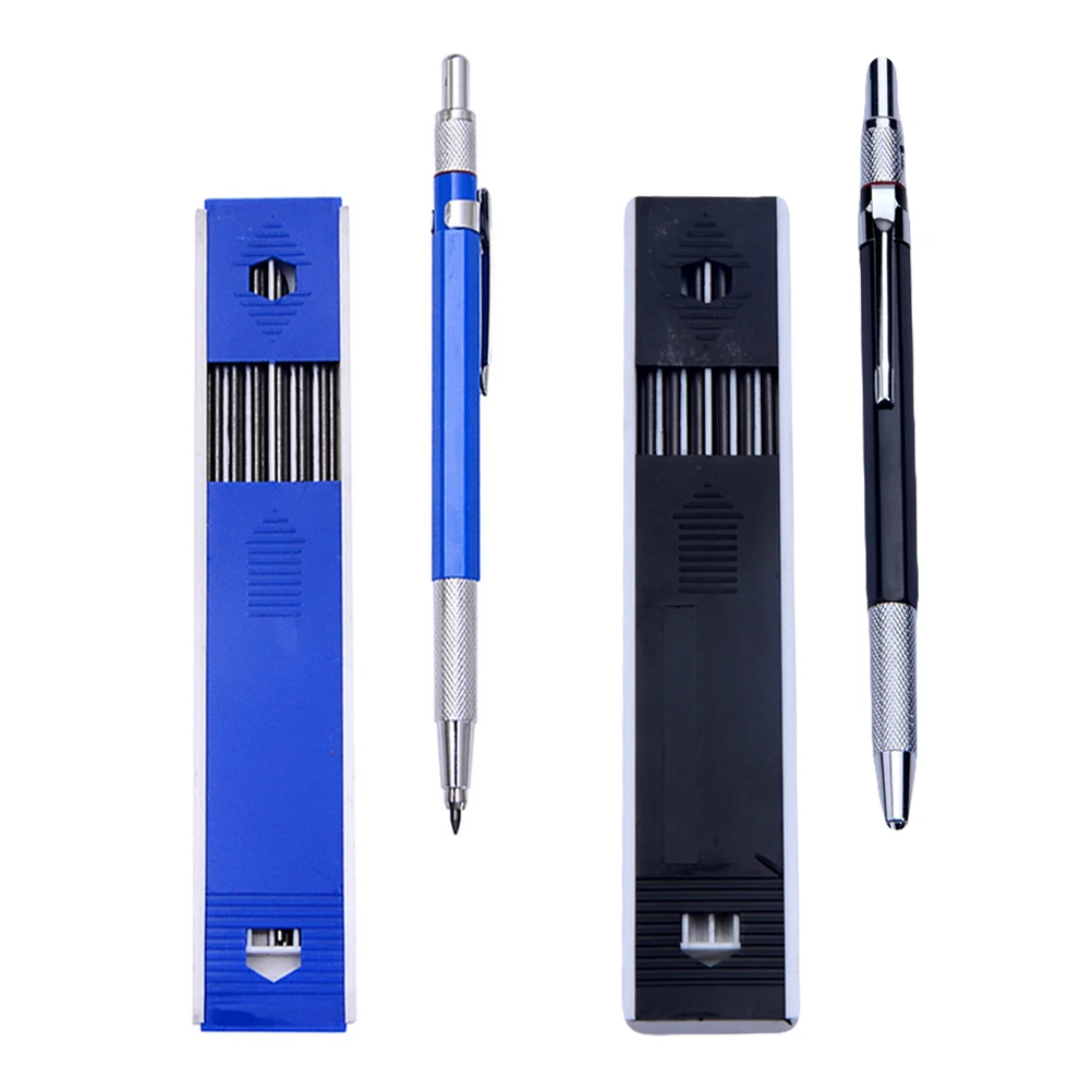 

2Sets Drawing Heavy Duty Mechanical Pencils for Marking on Glass Steel Ceramic Non Slips Grip for Artists Carpenters