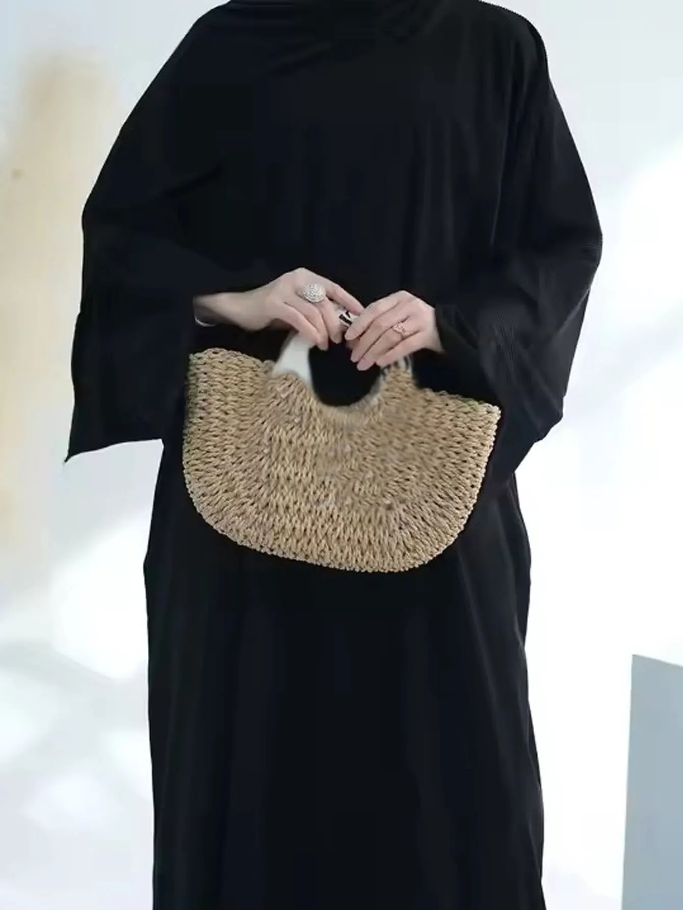 الشتاء الخريف سروال قصير مغلق عباية الملابس الإسلامية دبي الفاخرة عيد متواضع فستان عبايات للنساء المسلمات الجلباب انقسام الأكمام 18