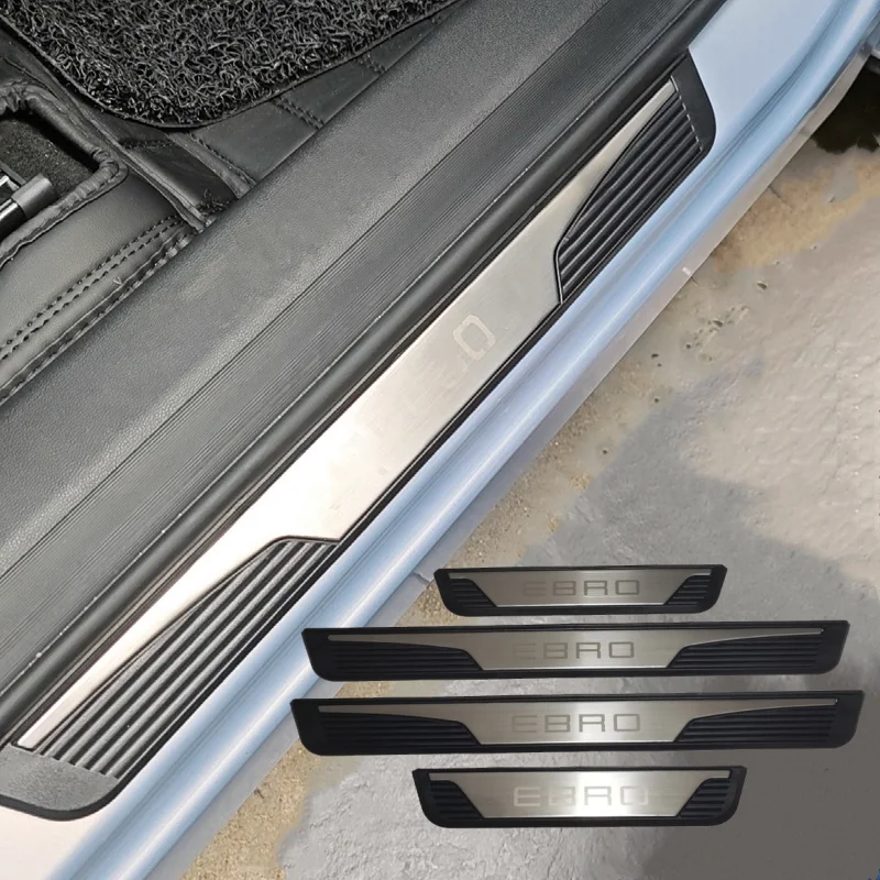 

For EBRO S700 2025 2026 Accessories Auto Parts Threshold Pedal Styling Stickers Car Door Sill Protector Scuff Plate Trim