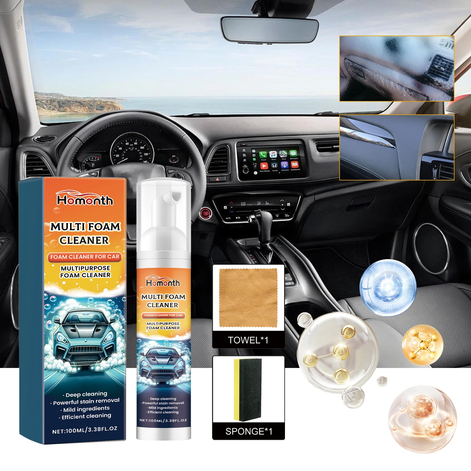 

Автомобильный многофункциональный пенопластовый очиститель. Ткань для внутреннего сиденья автомобиля. Обеззараживание ткани сиденья. Восстановленная чистка.