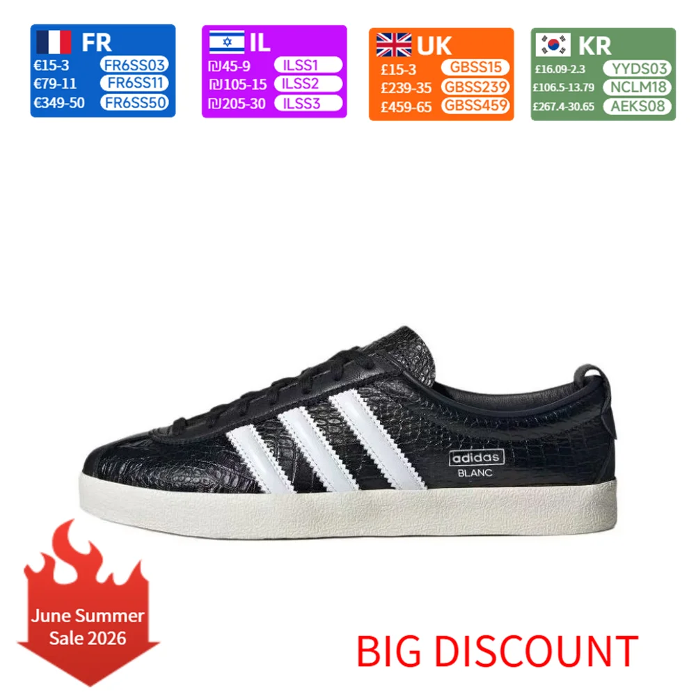 

adidas Originals BLANC Versatile Comfort Low-Top Sneakers for Women - Black JH8040