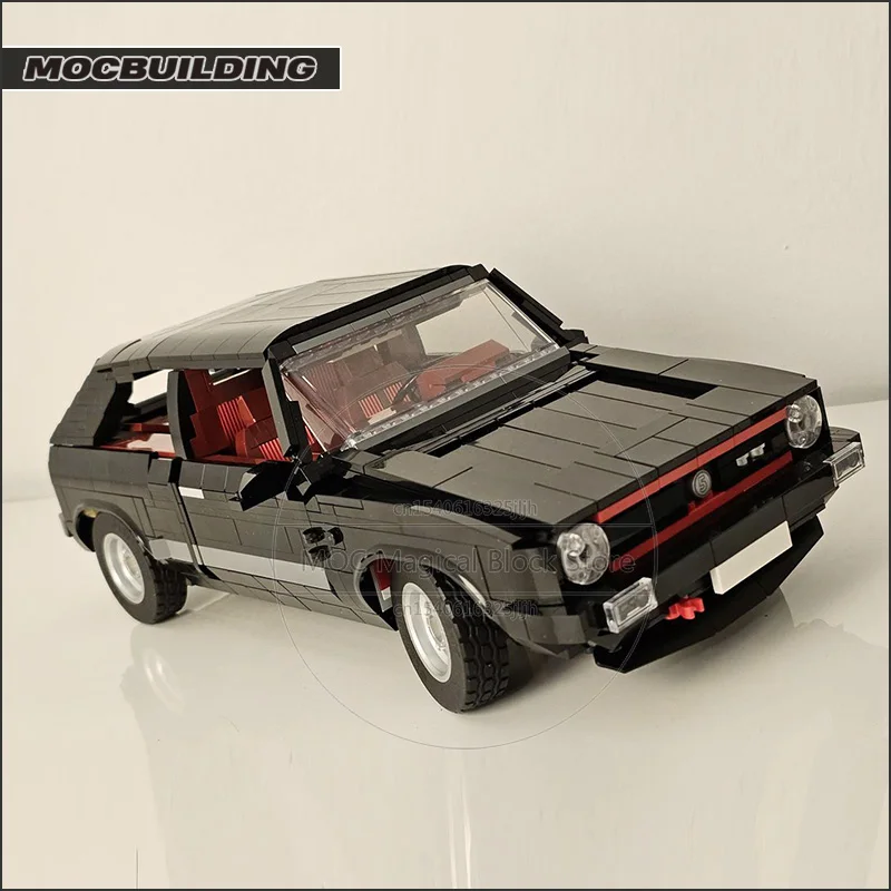 1:13 Scale MOC Building Blocks GTI MK1 Classic Car Technology Bricks DIY Assembly Creative Collection Toy Xmas Gift