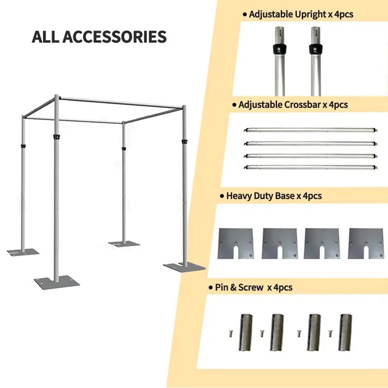 

Алюминиевый кронштейн для труб Регулируемая квадратная каркас для штор Телескопическая декоративная каркас для штор