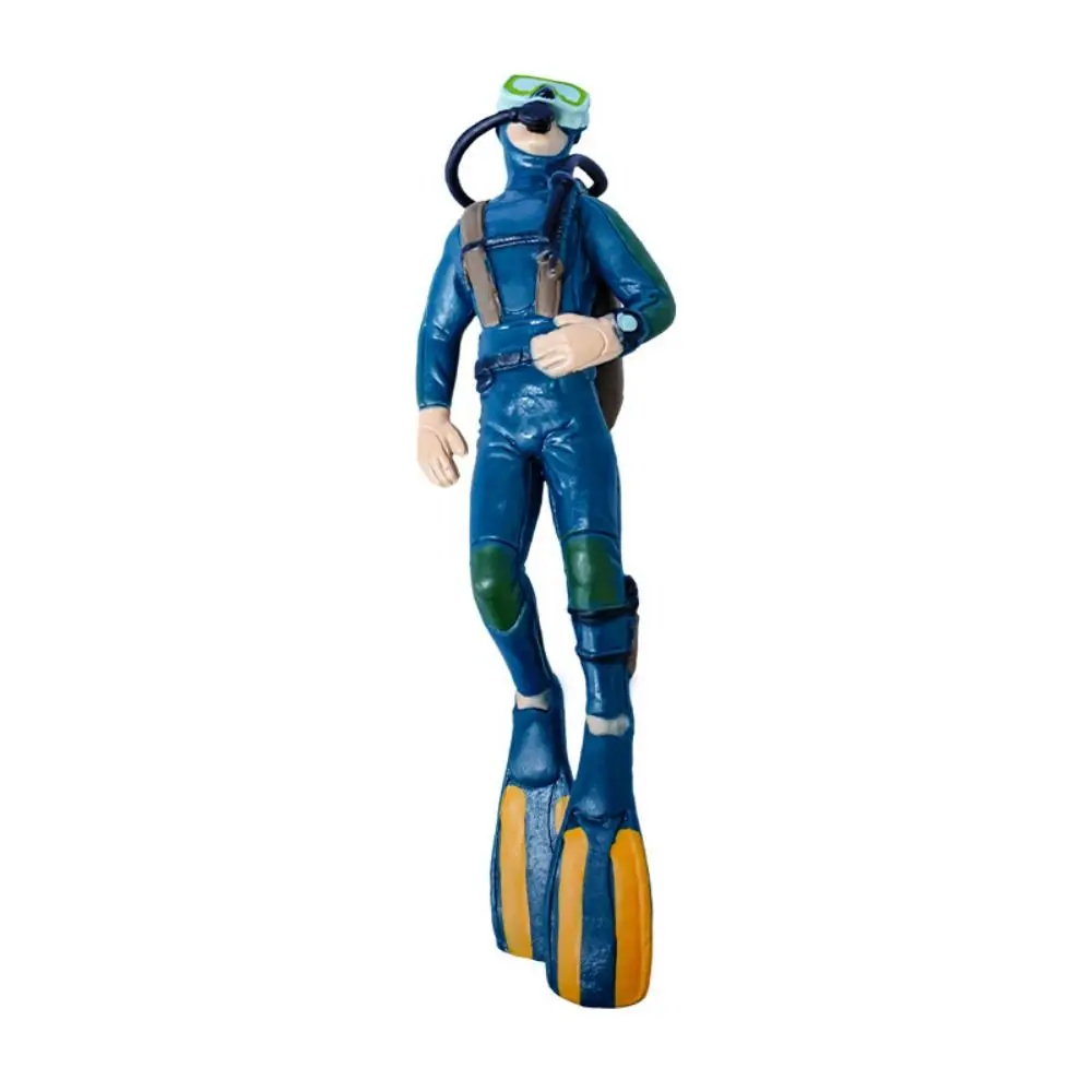 2pcs/set Simulation Floating Frogman Landscaping Lifelike Cartoon Swimming Posture Frogman with Float Balls PVC