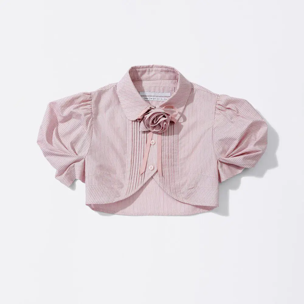 Women Y2k Clothes Short Blouses Flowers Puff Sleeve Vintage Sexy Shirts Spring Summer Korean Fashion Shirt Top