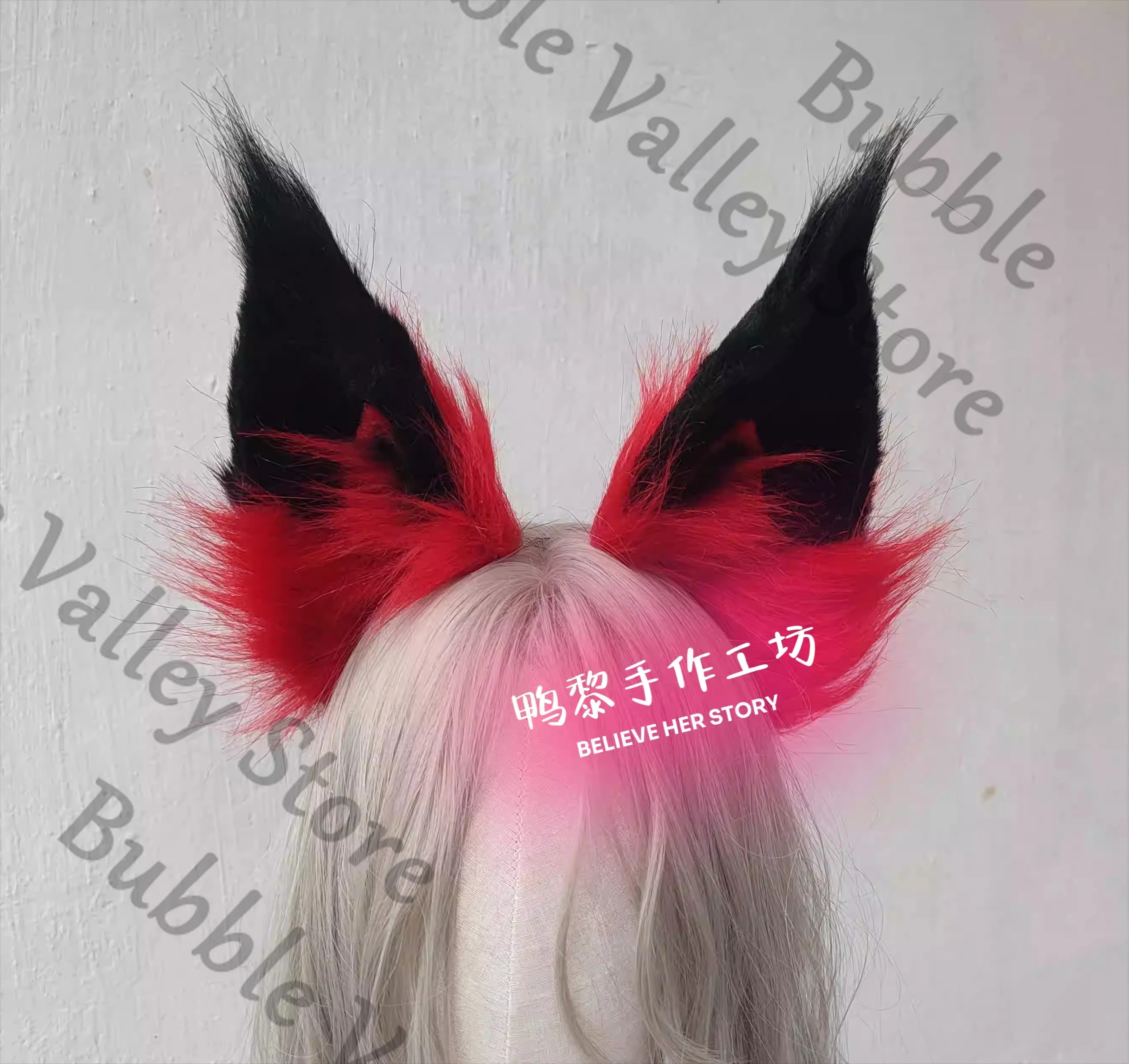 アニメハズビンホテルアラストールコスプレ耳ヘアクラスプ小道具漫画耳毛フープコミック展示会用品装飾クリスマス小道具