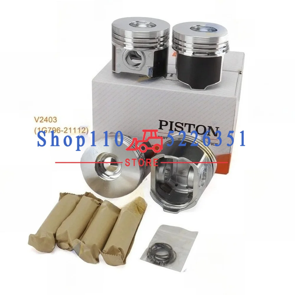 V2403 V2203 For Kubota Overhaul Rebuild Kit Piston Rings Cylinder Liner Main Bearing Engine Parts 1G861 1G796