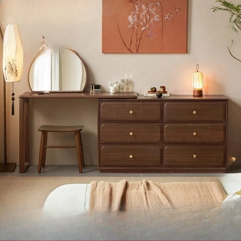 

Bedroom Computer Dressing Table Makeup Shelf Wood Garden Vintage Vanity Table Comfortable Cosmetics Vestidores Home Furniture