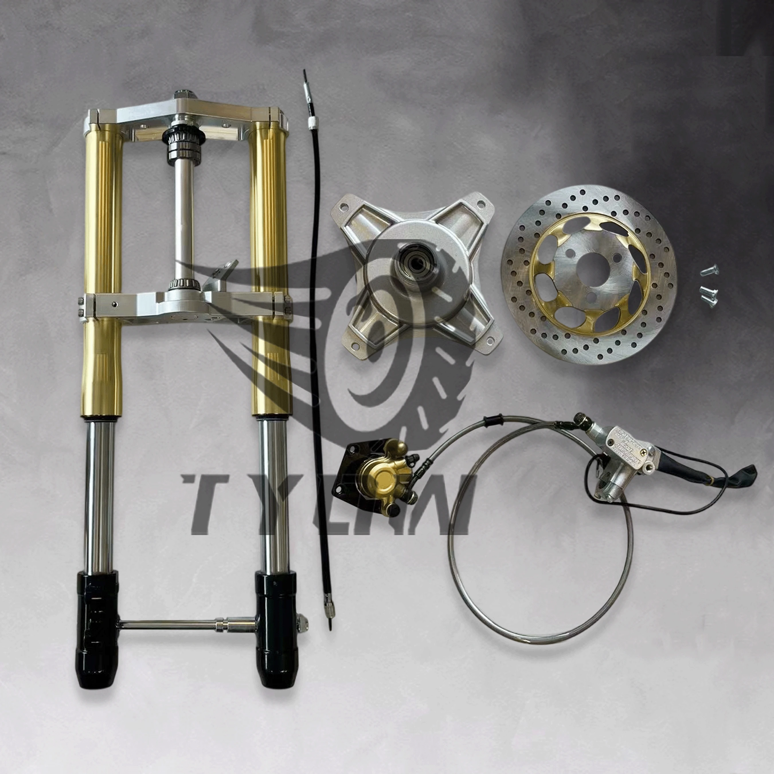 Dax Ct70 Inverted Fork With Disc Front End Kit Motorcycle Non-adjustable Fourche Inversée