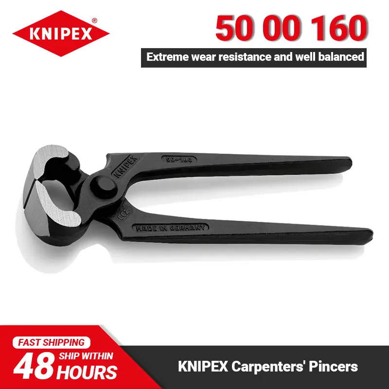 KNIPEX 50 00 160 Carpenters' Pincers for Heavy Duty Use Multifunctional Plier Plumbing Tools