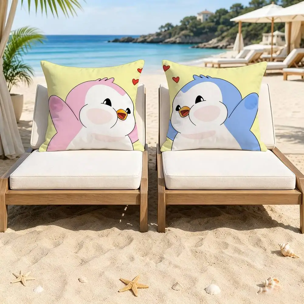 Pudgy Penguin-N CUTE  Decorative Room Aesthetics Pillow Case Home Decor Bedroom Sofa Bed Pillow Cover 45x45