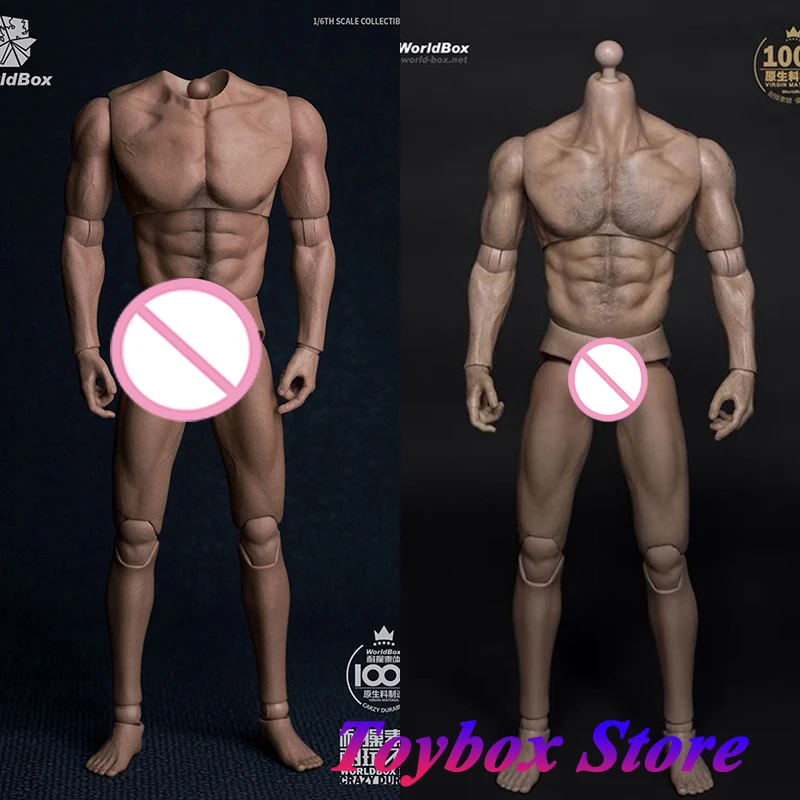 

WorldBox AT012 AT017 1/6 Male Soldier Common Body AT018 Fat Man AT020 AT027 Muscle Movable Body For 12" Action Figure Decoration