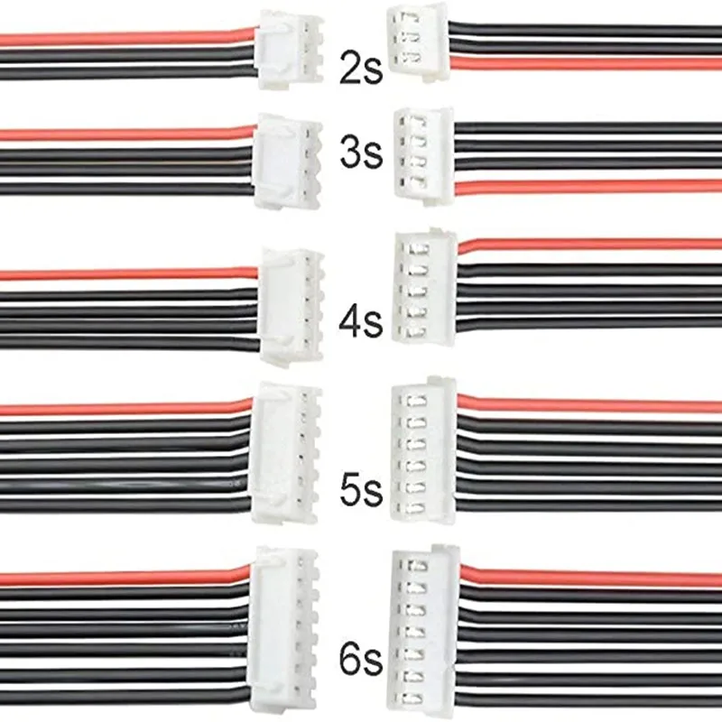 Silikon JST XH 2S 3S 4S 5S 6S 22 AWG Stecker Adapter Stecker Balance Wechsler Draht Kabel für Lipo Batterie RC Drone Auto 5 Stücke – Detail 7