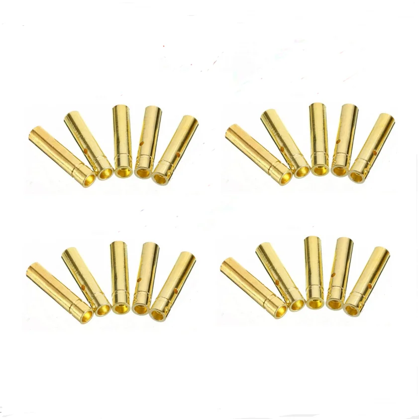 2/5/10 Pairs Gold Plated 4.0mm Banana Plug Bullet Male Female Connector for RC Lipo Batteries Hobby Model Airplane