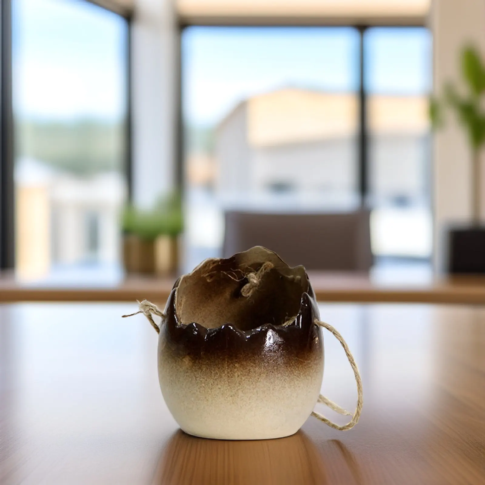 

Современное подвесное керамическое кашпо для комнатных растений, стильный цветочный контейнер для украшения сада, балкона и дома.