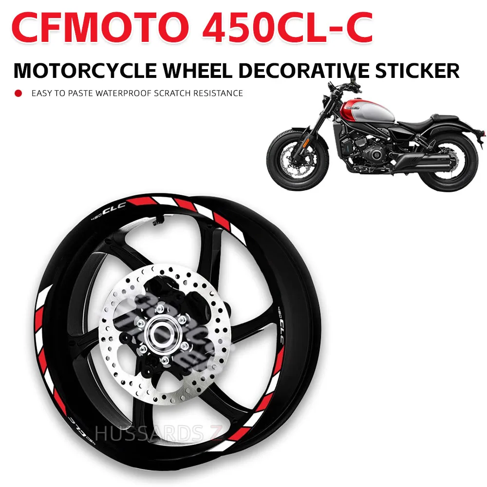 Decals Wheels Reflective Stickers Stripes Waterproof Motorcycle For CFMOTO 450CLC 450 CLC 450CL-C 450 CL-C CF MOTO CLC450