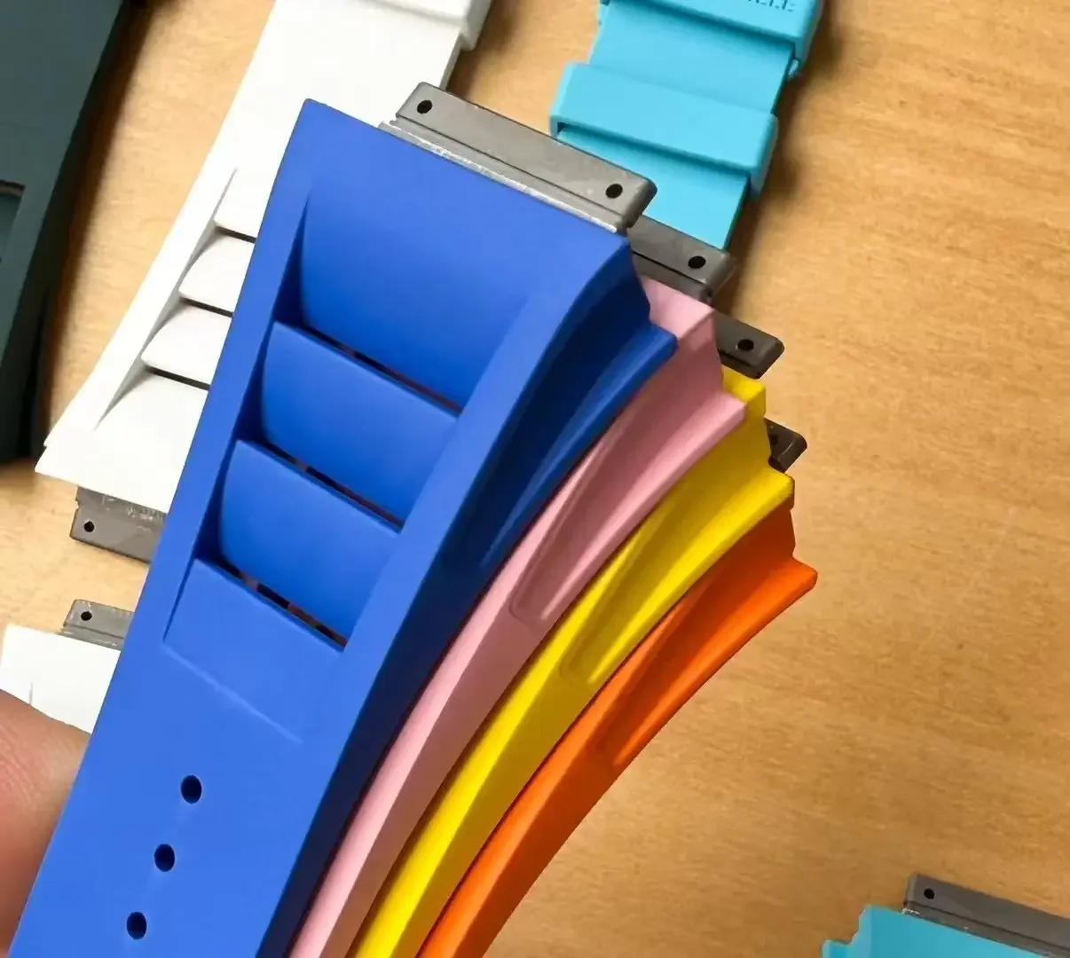 NF TOP Fluoro Rubber Watchband Richard Watch Strap RM030 035 RM055 FKM