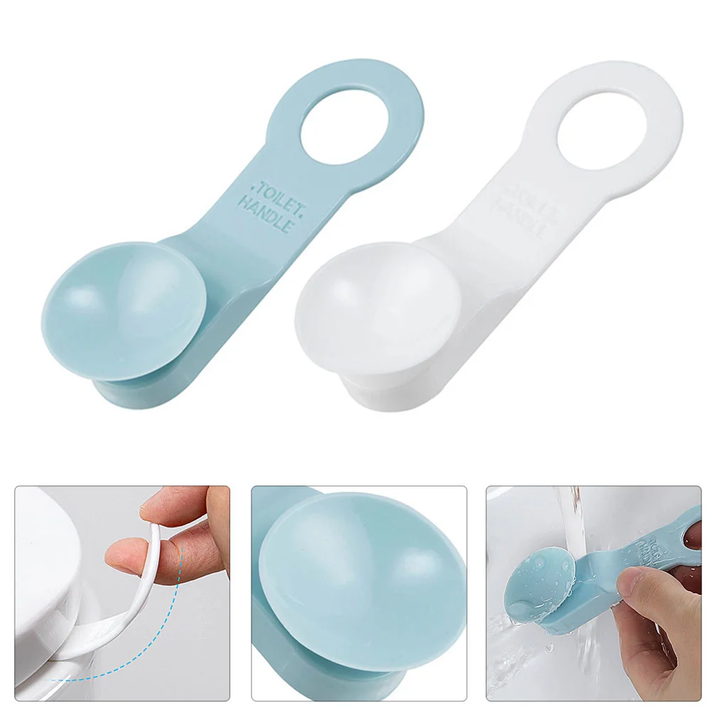 8 Pcs Toilet Lid Lifter Bathroom Handle Seat Useful Touch Lifer Creative Cover Seats